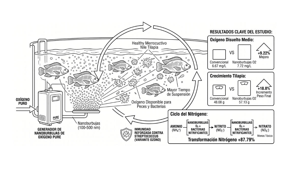 nanoburbujas en la acuicultura